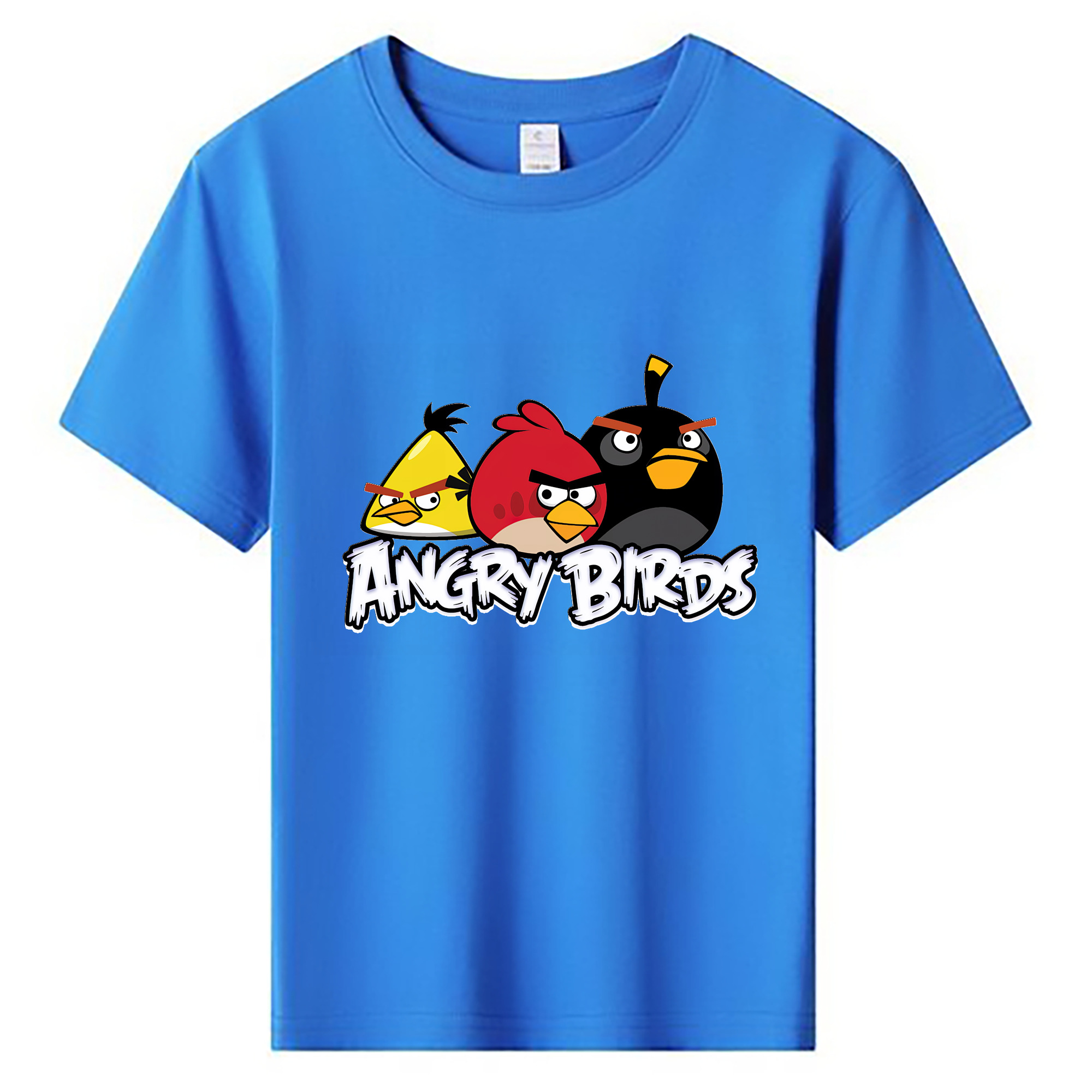 （画像用） Angry Birds アングリーバード 綿100％キッズTシャツ（フロントプリント）